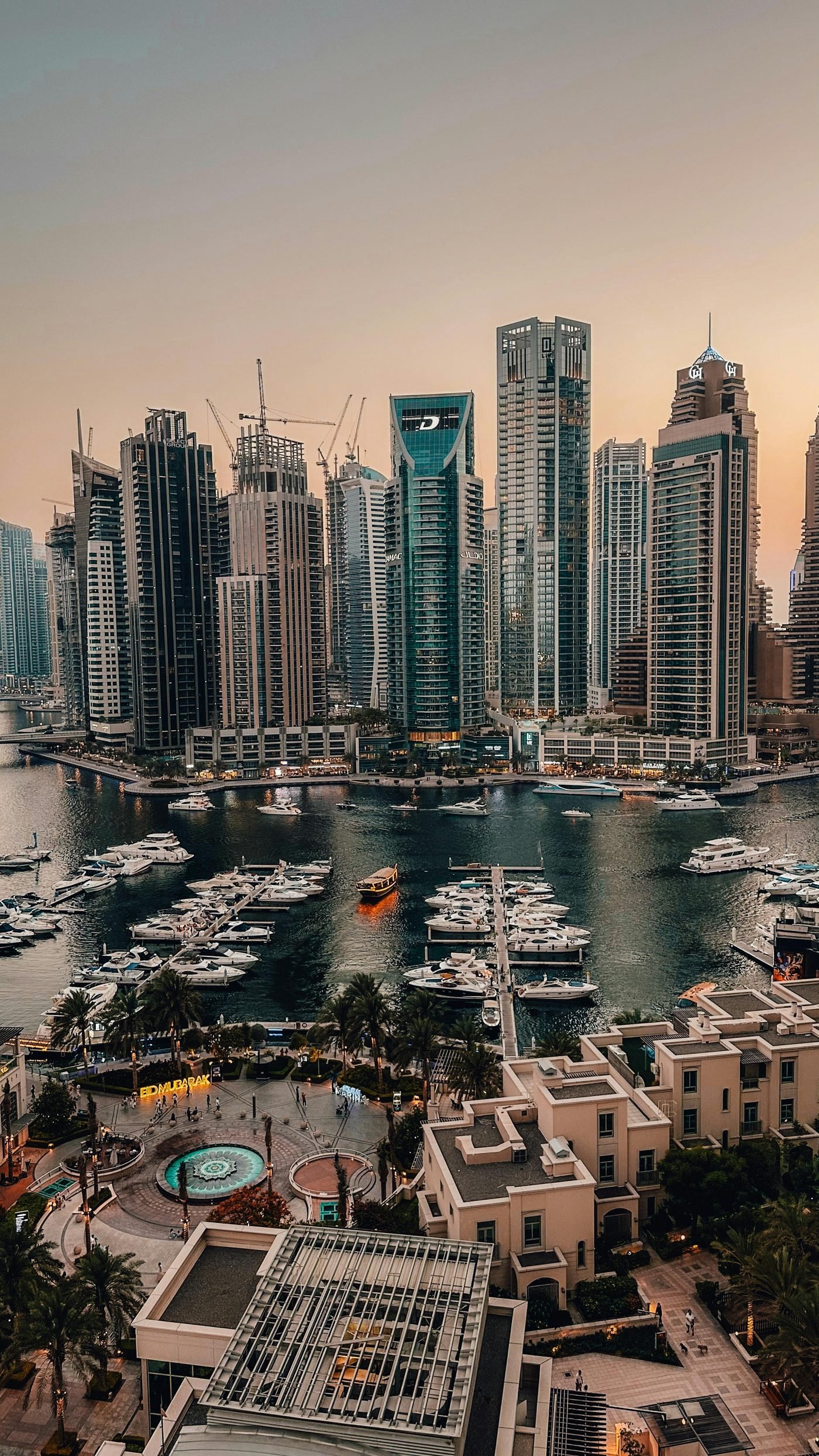 Aerial view of Dubai skyline — FalconNet covers every neighbourhood across the Emirates